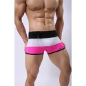 Men's BodyBuilding Underwear Fashion Summer Beach Striped Sunga