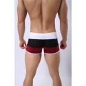 Men's BodyBuilding Underwear Fashion Summer Beach Striped Sunga