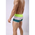 Men's BodyBuilding Underwear Fashion Summer Beach Striped Sunga