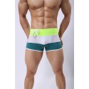 Men's BodyBuilding Underwear Fashion Summer Beach Striped Sunga