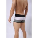 Men's BodyBuilding Underwear Fashion Summer Beach Striped Sunga