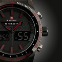 Clock Estportivo Male Quartz Analog Digital Red