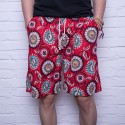 Men's Floral Short Print Casual Fashion Youth Urban Funk