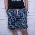 Men's Floral Short Print Casual Fashion Youth Urban Funk