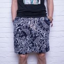 Men's Floral Short Print Casual Fashion Youth Urban Funk