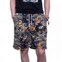 Men's Floral Short Print Casual Fashion Youth Urban Funk