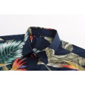 Camisa Floral Macho Moda Estampa Folhagem Moda Havaiana Masculina