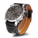 Watch Women's Elegant Casual Quartz Black Leather White