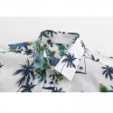 Camisa Floral Macho Moda Estampa Folhagem Moda Havaiana Masculina