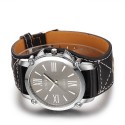 Watch Women's Elegant Casual Quartz Black Leather White