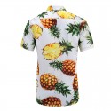 Men's Floral Print Pineapple Shirt Hawaiian Male Fashion