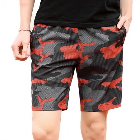 Bermuda Camuflada Estampa Exército Masculino Estilo Casual e Academia