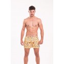 Short de Praia Amarelo Estampado Verão edição Famosos do Instagram