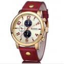 Casual Unisex Watches Various Colors Bracelet Leather Quartz