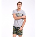 Bermuda Surfwear Masculino Casual Estampado Floral Moda Verão Calitta