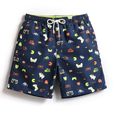 Short Mauritius Short Men's Casual Print Geek Swimming Pool