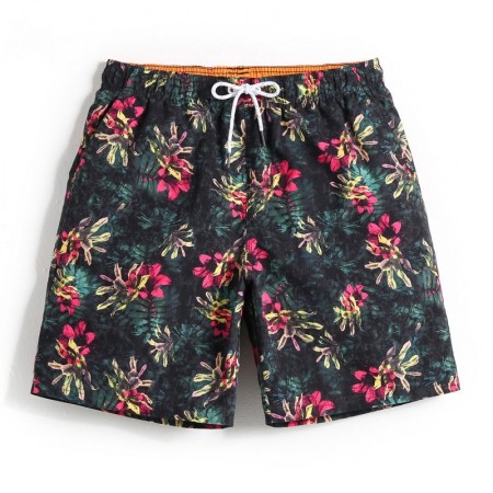 Short Male Floral Short for Mixer Fashion Summer Pool and Beach