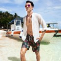 Short Male Floral Short for Mixer Fashion Summer Pool and Beach