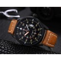 Watch Black Leather Male Stitched Super Cheap