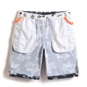 Short de Banho para Homem Estampado Floral Cores Neutras Simples