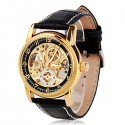 Watch Gold Automatic color Stylish Male Skeletal