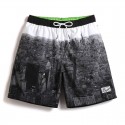 Degrade City Black and White Comfortable Patterned Training Bermuda