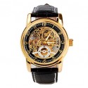 Watch Gold Automatic color Stylish Male Skeletal