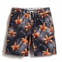 Bermuda Tropical Masculina Casual Estampada Floral Férias Havaianas