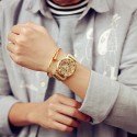 Watch Elegant Luxury Male Cheap Gold / Gold / Silver Skeletal