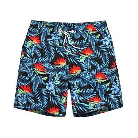 Short Flor de Lotus Masculino com Estampa Bonita Colorido Cor Frias