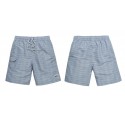 Short Neutral Unlined Plain Male Casual Cotton