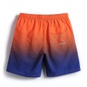 Short de Futebol Casual Colorido em Degrade Texturizado Estilo Urbano