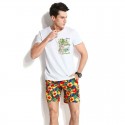 Short Floral Brasileiro Tropical Colorido em Tons Fortes Masculino