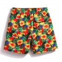 Tropical Brazilian Floral Colorful Short in Male Tones