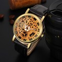 Elegant Casual Watch Unisex Quartz Skeletal Sophisticated