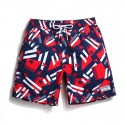 Short Casual Australiano Masculino Estampa Bandeira Abstrada