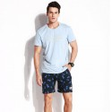 Short Sleeve Protozoan Polka Dot Printed Male Summer