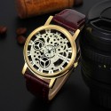 Elegant Casual Watch Unisex Quartz Skeletal Sophisticated