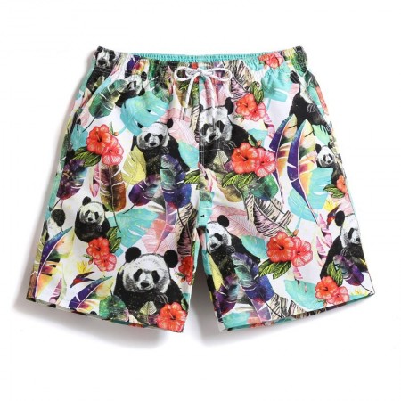 Men's Casual Panda Short Skirt Light Colors