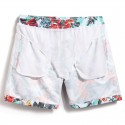 Nova Moda de Shorts de Estampa Floral Masculino Casual de Movihomemto