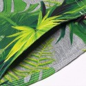 Short Brazilian Holiday Print with Banana Leaves and Coconut Palm Trees