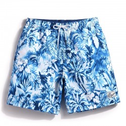 Short Curto Estampa Floral Masculino Casual Elegante de Passeio Mar