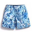 Short Curto Estampa Floral Masculino Casual Elegante de Passeio Mar