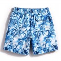 Short Curto Estampa Floral Masculino Casual Elegante de Passeio Mar