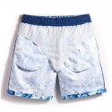 Short Curto Estampa Floral Masculino Casual Elegante de Passeio Mar