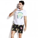 Men's Unicorn Short Sleeve Stampede Galaxy Casual Style Youth Party
