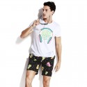 Short de Unicórnio Masculino Estampa Galaxia Casual Estilo Jovem Festa