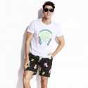 Short de Unicórnio Masculino Estampa Galaxia Casual Estilo Jovem Festa