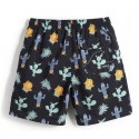 Short de Batedeira Estampado de Bolinhas Cacto Casual Masculino Curto