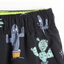 Short de Batedeira Estampado de Bolinhas Cacto Casual Masculino Curto